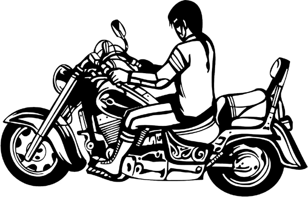 Thunder-Cycle Rider graphic action decal. Personalize on line as you order. thunder-cycle-tc_032