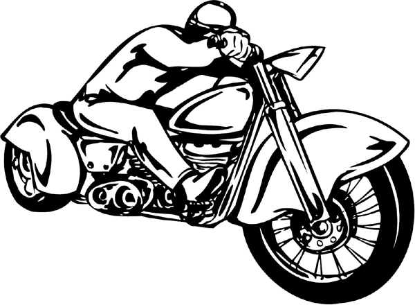 Cool Thunder-cycle and Rider graphic vinyl sticker. Personalize on line. thunder-cycle-tc_057