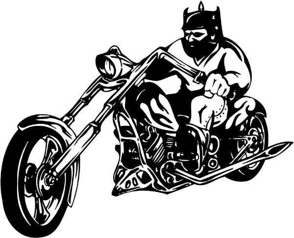 Thunder-Cycle and viking helmet rider vinyl sticker. Customize on line. thunder-cycle-tc_068