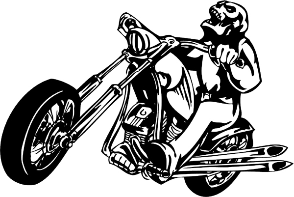 Thunder-cycle and monster rider vinyl sports decal. Personalize on line. thunder-cycle-tc_078