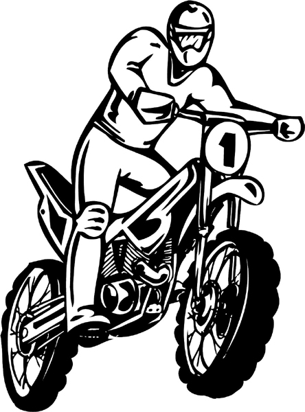 Thunder-Cycle with action rider graphic decal personalized on line. thunder-cycle-tc_099