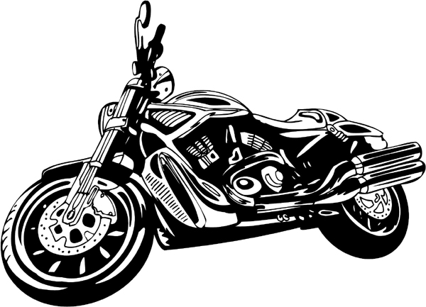 Parked Thunder-Cycle vinyl graphic sticker. Customize on line. thunder-cycle-tc_110