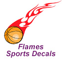 Flames Sports Decal Section
