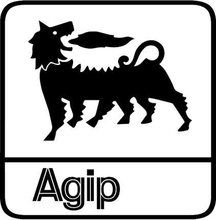 AGIP 2 Graphic Logo Decal