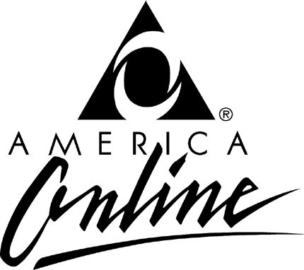 AMERICA ONLINE 1 Graphic Logo Decal