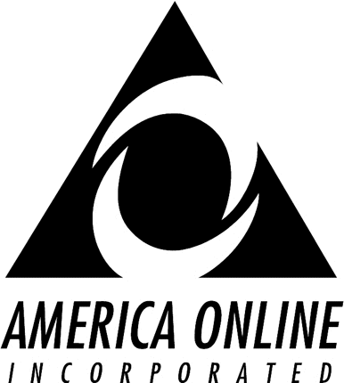 AMERICA ONLINE 2 Graphic Logo Decal