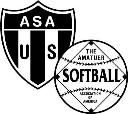 AMERICAN SOFTBALL ASSN 1 Graphic Logo Decal