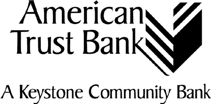 AMERICAN TRUST BANK Graphic Logo Decal