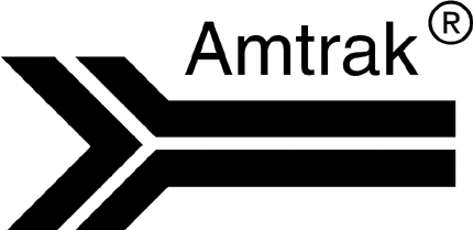 AMTRAK 1 Graphic Logo Decal