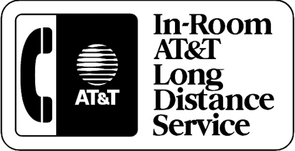 AT&T LONG DISTANCE Graphic Logo Decal