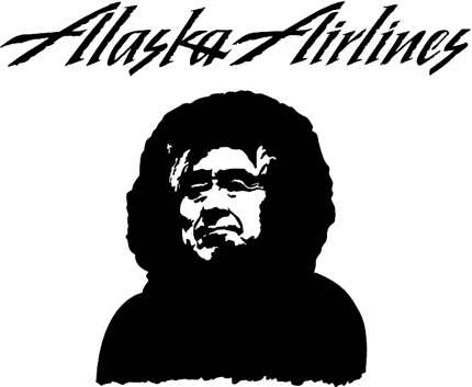 Alaska Airlines Graphic Logo Decal