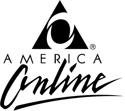 America Online Graphic Logo Decal