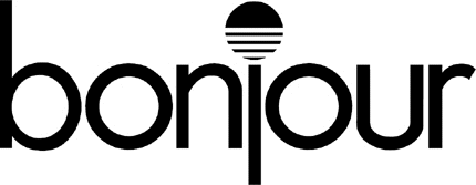 BONJOUR Graphic Logo Decal