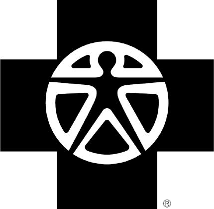 Blue Cross Graphic Logo Decal
