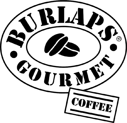 Burlaps Gourmet Coffee Graphic Logo Decal