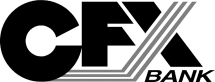 CFX Bank Graphic Logo Decal