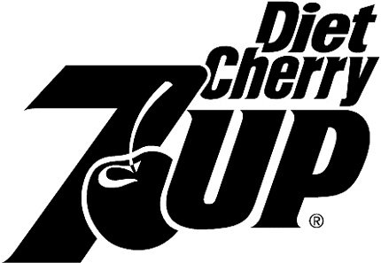 CHERRY SEVEN UP DIET Graphic Logo Decal