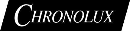 CHRONOLUX Graphic Logo Decal