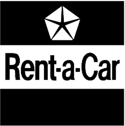 CHRYSLER RENTACAR Graphic Logo Decal