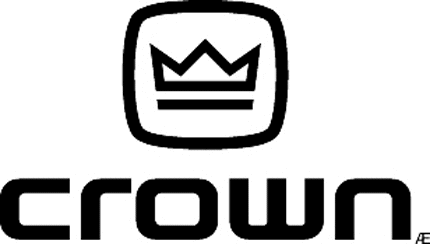 CROWN AUDIO 1 Graphic Logo Decal