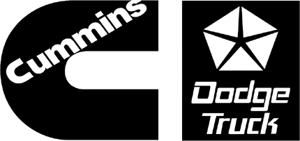 CUMMINS DODGE TRUCK Graphic Logo Decal