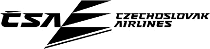 CZECHOSLAVAK AIRLINES Graphic Logo Decal