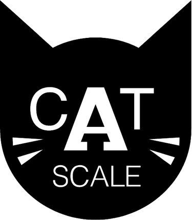 Cat Scale Graphic Logo Decal