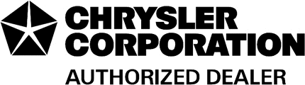 Chrysler Corp. Auth. Dealer Graphic Logo Decal