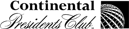 Continental Presidents Club Graphic Logo Decal