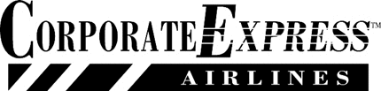 Corporate Express Airlines Graphic Logo Decal