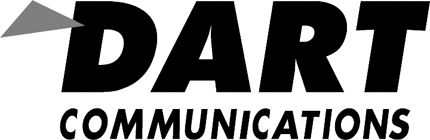 DART COMMUNICATIONS Graphic Logo Decal