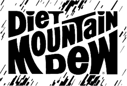 DIET MOUNTAIN DEW Graphic Logo Decal