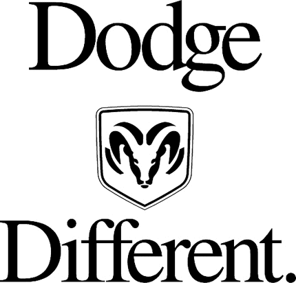 DODGE DIFFERENT 2 Graphic Logo Decal