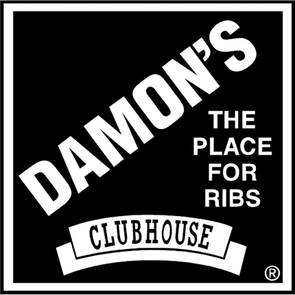 Damons the Place for Ribs2 Graphic Logo Decal