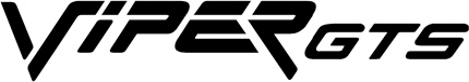 Dodge Viper GTS Graphic Logo Decal
