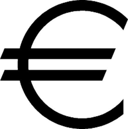 EURO SYMBOL Graphic Logo Decal