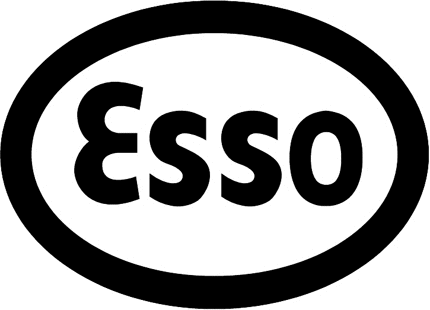 Esso Gasoline Graphic Logo Decal