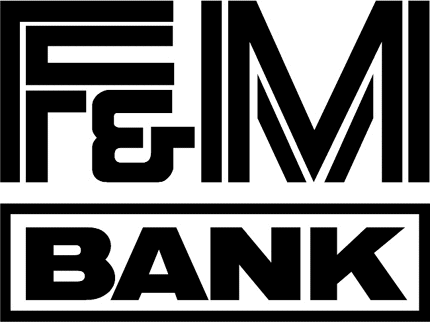 F & M Bank Graphic Logo Decal