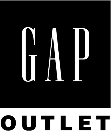 Gap Outlet Graphic Logo Decal