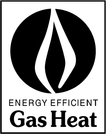 Gas Heat Graphic Logo Decal