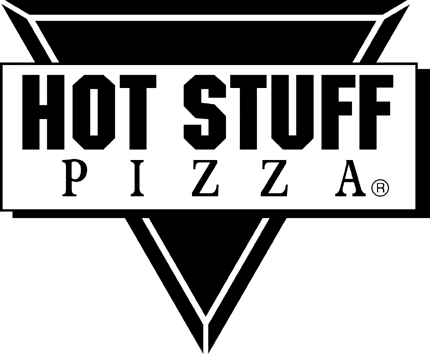 HOT STUFF PIZZA Graphic Logo Decal