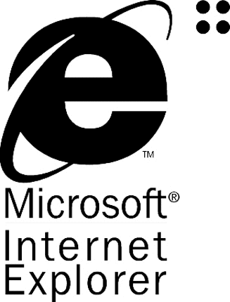MICROSOFT IE 2 Graphic Logo Decal