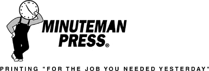 MINUTEMAN PRESS Graphic Logo Decal