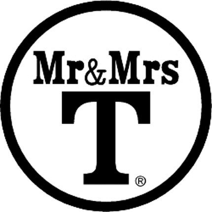 MR & MRS. T Graphic Logo Decal