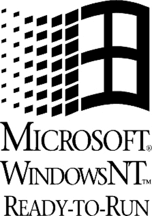 MS WINDOWS NT READY Graphic Logo Decal