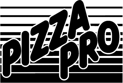 PIZZA PRO Graphic Logo Decal