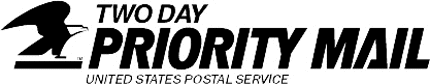 PRIORITY MAIL Graphic Logo Decal