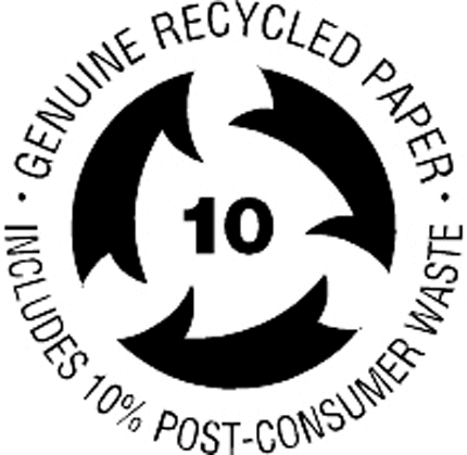 RECYCLED 10% Graphic Logo Decal