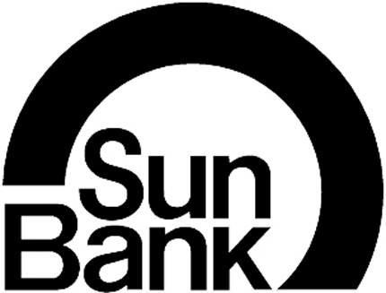 SUN BANK Graphic Logo Decal