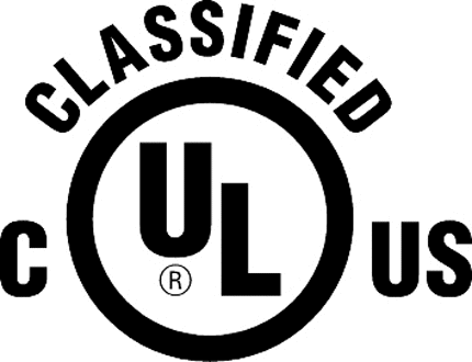 UL CLASSIFIED CANADA-US Graphic Logo Decal